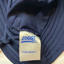 Load image into Gallery viewer, Unisex ZOGGS, Aqualast navy swim hat, GUC, size 0-1,  