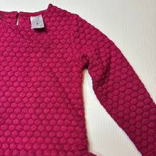 Load image into Gallery viewer, Girls Target, soft feel textured long sleeve dress, GUC, size 2, L: 46cm