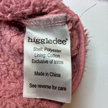 Load image into Gallery viewer, Girls Higgledee, pink fleece hooded cardigan / sweater, GUC, size 0,  