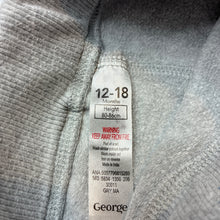 Load image into Gallery viewer, Unisex George, fleece lined cotton pants, elasticated, GUC, size 1,  