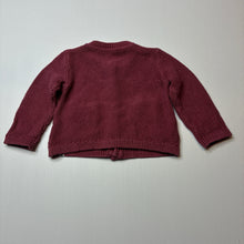 Load image into Gallery viewer, Girls Woolies Babes, knitted cotton cardigan, GUC, size 0,  