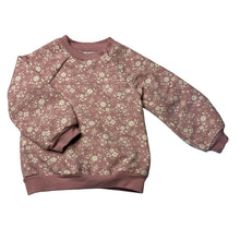 Load image into Gallery viewer, Girls Cynthia Rowley, fleece lined floral sweater / jumper, GUC, size 1,  