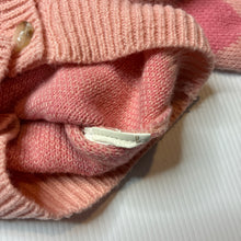 Load image into Gallery viewer, Girls pink, soft feel knitted cardigan, GUC, size 0,  