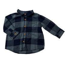 Load image into Gallery viewer, Boys Target, checked cotton long sleeve shirt, GUC, size 0,  