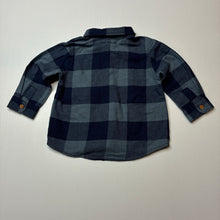 Load image into Gallery viewer, Boys Target, checked cotton long sleeve shirt, GUC, size 0,  
