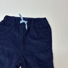 Load image into Gallery viewer, Boys Ollie's Place, lined corduroy cotton pants / bottoms, elasticated, EUC, size 0000,  