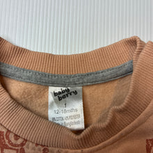 Load image into Gallery viewer, Boys Baby Berry, fleece lined sweater / jumper, diggers, GUC, size 1,  