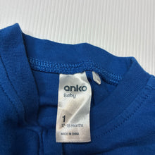Load image into Gallery viewer, Unisex Anko, cotton zip coverall / romper, GUC, size 1,  