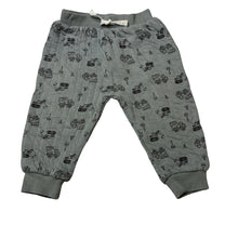 Load image into Gallery viewer, Boys PL.Baby, quilted cotton pants / bottoms, diggers, GUC, size 12 months,  