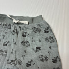 Load image into Gallery viewer, Boys PL.Baby, quilted cotton pants / bottoms, diggers, GUC, size 12 months,  