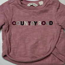 Load image into Gallery viewer, Girls Country Road, embroidered cotton sweater / jumper, GUC, size 000,  