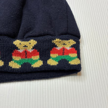 Load image into Gallery viewer, Boys navy, fleece lined hat / beanie, EUC, size 00-0,  