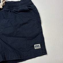 Load image into Gallery viewer, Boys Indie, navy cotton shorts, elasticated, GUC, size 3,  