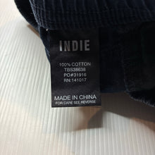 Load image into Gallery viewer, Boys Indie, navy cotton shorts, elasticated, GUC, size 3,  