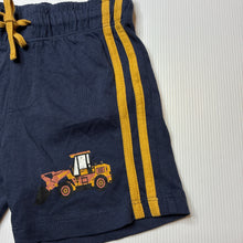 Load image into Gallery viewer, Boys Tilt, navy cotton shorts, elasticated, GUC, size 4,  