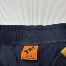 Load image into Gallery viewer, Boys Tilt, navy cotton shorts, elasticated, GUC, size 4,  