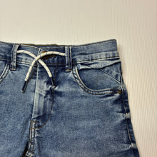 Load image into Gallery viewer, Boys Name It, blue stretch denim shorts, adjustable, FUC, size 8,  