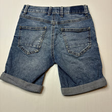 Load image into Gallery viewer, Boys Name It, blue stretch denim shorts, adjustable, FUC, size 8,  