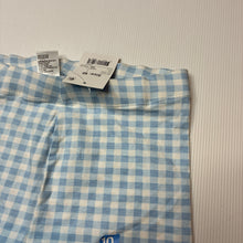 Load image into Gallery viewer, Girls Anko, blue check bike shorts, elasticated, NEW, size 10,  