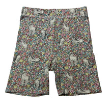 Load image into Gallery viewer, Girls Cotton On, floral bike shorts, unicorns, FUC, size 9-10,  