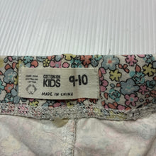 Load image into Gallery viewer, Girls Cotton On, floral bike shorts, unicorns, FUC, size 9-10,  