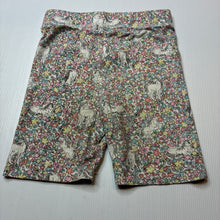 Load image into Gallery viewer, Girls Cotton On, floral bike shorts, unicorns, FUC, size 9-10,  