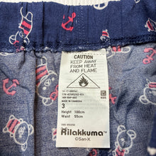 Load image into Gallery viewer, Unisex Uniqlo, Rilakkuma pyjama shorts, elasticated, GUC, size 3,  