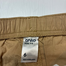 Load image into Gallery viewer, Boys Anko, lightweight cotton shorts, elasticated, EUC, size 6,  