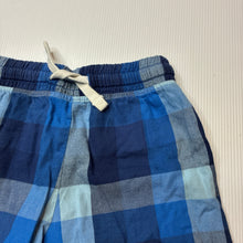 Load image into Gallery viewer, Boys Next, blue check cotton shorts, elasticated, GUC, size 4,  