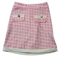 Load image into Gallery viewer, Girls lightweight, pink &amp; white skirt, elasticated, EUC, size 9,  