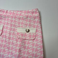 Load image into Gallery viewer, Girls lightweight, pink &amp; white skirt, elasticated, EUC, size 9,  
