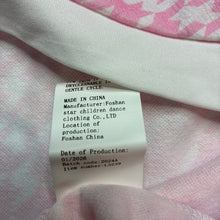 Load image into Gallery viewer, Girls lightweight, pink &amp; white skirt, elasticated, EUC, size 9,  