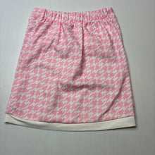 Load image into Gallery viewer, Girls lightweight, pink &amp; white skirt, elasticated, EUC, size 9,  