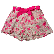 Load image into Gallery viewer, Girls Target, pink &amp; white viscose shorts, elasticated, cats, EUC, size 7,  