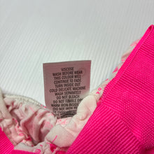 Load image into Gallery viewer, Girls Target, pink &amp; white viscose shorts, elasticated, cats, EUC, size 7,  