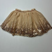 Load image into Gallery viewer, Girls Mango, lined tulle &amp; sequin skirt, elasticated, *catches*, FUC, size 3,  