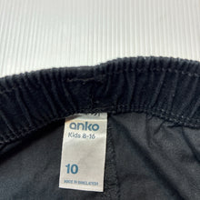 Load image into Gallery viewer, Boys Anko, black cotton shorts, elasticated, EUC, size 10,  