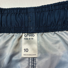 Load image into Gallery viewer, Boys Anko, lightweight board shorts, elasticated, EUC, size 10,  