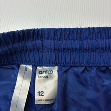 Load image into Gallery viewer, Unisex Anko, blue school sports shorts, elasticated, EUC, size 12,  