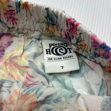 Load image into Gallery viewer, Girls Piping Hot, floral viscose skirt, elasticated, GUC, size 7,  