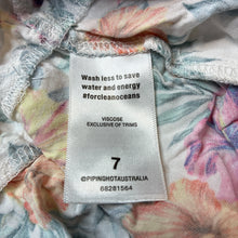 Load image into Gallery viewer, Girls Piping Hot, floral viscose skirt, elasticated, GUC, size 7,  