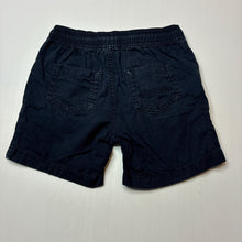 Load image into Gallery viewer, Boys Milkshake, navy cotton shorts, elasticated, wash fade, FUC, size 4,  