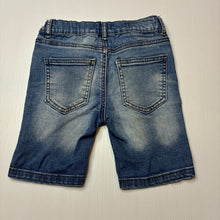 Load image into Gallery viewer, Boys Cotton On, blue stretch denim shorts, adjustable, FUC, size 4,  