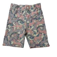 Load image into Gallery viewer, Girls Cotton On, stretchy bike shorts, unicorns, GUC, size 8,  