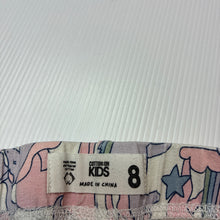 Load image into Gallery viewer, Girls Cotton On, stretchy bike shorts, unicorns, GUC, size 8,  