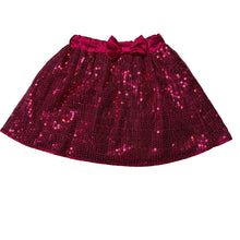 Load image into Gallery viewer, Girls H&amp;T, lined pink sequin skirt, elasticated, GUC, size 5,  