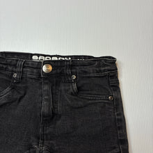 Load image into Gallery viewer, Boys BAD BOY, black stretch denim shorts, adjustable, GUC, size 4,  