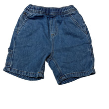 Load image into Gallery viewer, Boys Cotton On, soft feel denim shorts, elasticated, EUC, size 4,  
