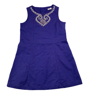 Jack & Milly beaded cotton party dress, size 3, Pre-loved