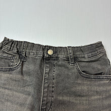 Load image into Gallery viewer, Girls Uniqlo, stretch denim shorts, adjustable, GUC, size 9-10,  